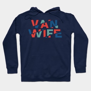 Vanlife: van wife tracks - red blue green Hoodie